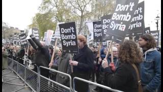 Cientos de británicos se oponen a la intervención militar en Siria