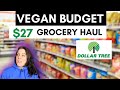 VEGAN ON A BUDGET GROCERY HAUL from THE DOLLAR TREE / Budget meal ideas