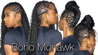 DIY Mohawk Boho Braids | Trending | ft Ywigs ✨