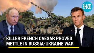 Macron gets the best of Putin with Caesar howitzer | Automatic setting up, laying \u0026 shell loading