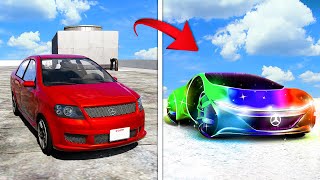 EVOLVING CARS to FUTURISTIC Cars... in GTA 5