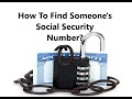 How To Find Someone's Social Security Number | Lookup SSN by Name