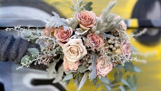 Shades of Gray Wedding Bouquet