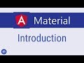 Angular Material Tutorial - 1 - Introduction