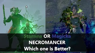 ESO l Stamina OR Magicka NECROMANCER? Which one is Better?