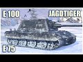 Jagdtiger, E 75 & E 100 • WoT Blitz Gameplay