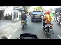 motovlog perdana test riding jalan raya bekasi