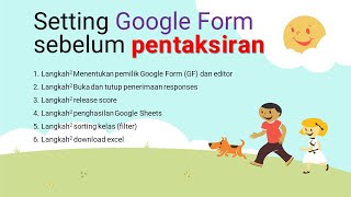 Pentaksiran P1: Setting Google Form SEBELUM pentaksiran