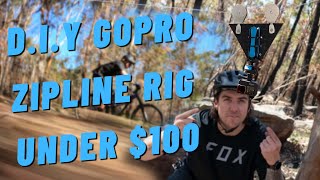 D.I.Y GOPRO ZIPLINE MOUNT UNDER $100