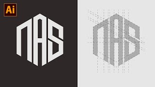 Cara membuat logo monogram tiga huruf di adobe illustrator | Part 10