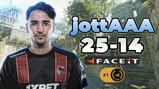 jottAAA TOP 1 FACEIT (25-14) with smooya, blameF (Ancient) | FACEIT Ranked #CS2 #POV