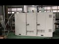 continuous 220kw natural gas generator testing in the factory