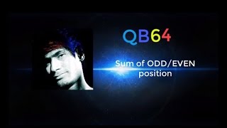 Qbasic (sum of odd/even positions) series 2
