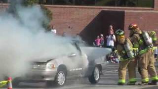 Car Fire Demonstration