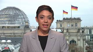 Katharina Hamberger bei phoenix nachgefragt zur aktuellen Bundestagswoche am 11.12.19