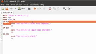 Shell Scripting Tutorial-37: The 'case' Statement