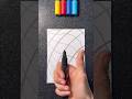Satisfying Visual Art Idea with Paint Markers! 🎨✨😎 Easy Art! 🫶 #artistomg #shorts #visualart