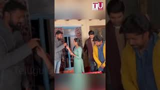 Vijay Devarakonda and Samantha Celebrates Fidha Artist Sharanya's Birthday At Kushi Movie Shooting