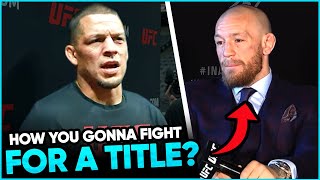 Nate Diaz RIPS Conor McGregor & Dustin Poirier for wanting to fight again for the vacant title, Tony