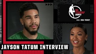 Jayson Tatum on his son, his playmaking ability & more | NBA Today