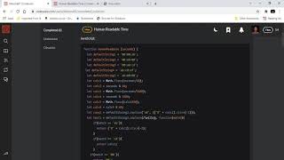 Kata 5 on Codewars: Human Readable Time (Javascript)