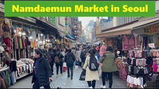 Walking at the Largest Traditional Market in Seoul (Namdaemun) 서울 최대 전통시장(남대문) 산책