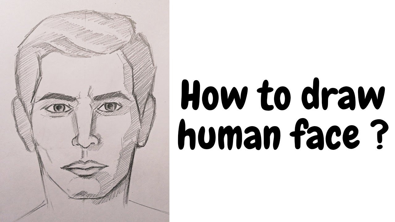 How To Draw Human Face Step By Step Youtube