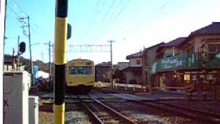 秩父鉄道1000系カナリア　長瀞駅発車