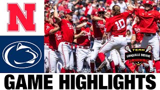 Nebraska vs Penn State Highlights | Big Ten Baseball Championships | 2024 Colleg
