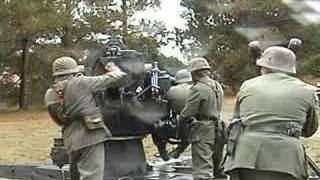 Firing the 88mm flak gun