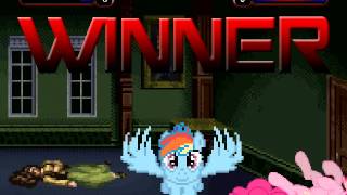 M.U.G.E.N. Pinkie Pie vs. Rainbow Dash semi-anti-cheap mode