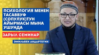 Эмильбек Андартегин: Психология менен Тасаввуф (сопулук)тун айырмасы мына ушунда