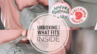 Unboxing | Fjallraven kanken hippack | what fits inside  ✨