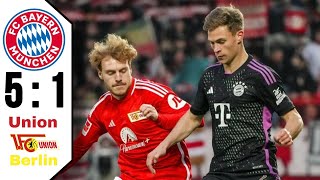 Union Berlin - Bayern Munich (1-5)  GOALS and  HIGHLIGHTS Bundesliga 2024