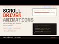 CSS Scroll Animations - Modern CSS Killed Your Scroll Event Listeners
