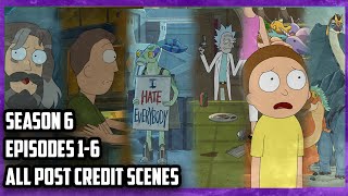 Rick \u0026 Morty Season 6 (Episodes 1-6) All Post Credit Scenes HD