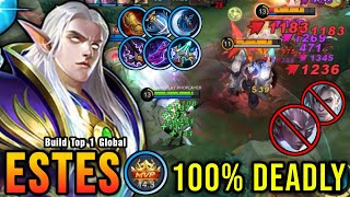 Estes with Marksman Build 100% Deadly!! - Build Top 1 Global Estes ~ MLBB