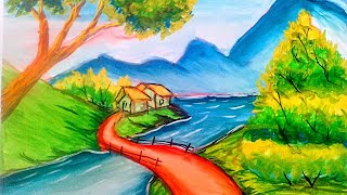 beautiful nature Painting for water couler /by sawan /panting-9