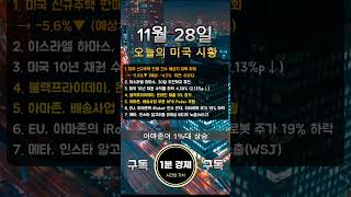 블랙프라이데이 온라인 매출 9% 증가 | 아마존 상승 | 미국증시 시황정리 | #snp500 #다우존스 #나스닥 #미국주식