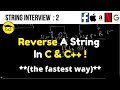 Reverse A String In C And C++
