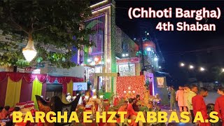 Jashan e Viladat hzt.Abbas a.s 4th Shaban 1446 || Bargha e hzt Abbas (Chhoti Bargha) chatta bazar