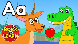 Animals ABC Phonics Song for Kids | Two Animals for Each Letter of the Alphabet | Rock ’N Learn