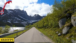 Driving in Norway -  Nusfjord To Ytresand - Lofoten Islands - 4K60