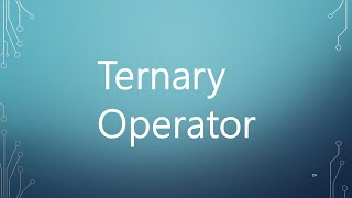 33- Ternary Operator in Python (Arabic)