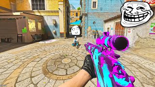 Acting like a BOT then POPPING OFF with a SNIPER (HILARIOUS REACTIONS)