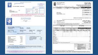 Comparison of Old Utility Bill to New Utility Bill