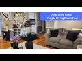 Purple Living Room Tour   Decorating Ideas Using Purple Black