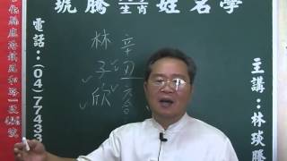 鹿港琥騰八字生肖姓名學20151009姓名案例 林子欣