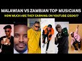 Oyimba a ku Malawi ndi a Ku Zambia, akupeza ndalama zambiri pa YouTube ndani?