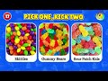 pick one kick two food edition 🍔🍬🥤 hardest choices ever for food lovers